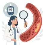 Diabetes und Gefäße Illustration